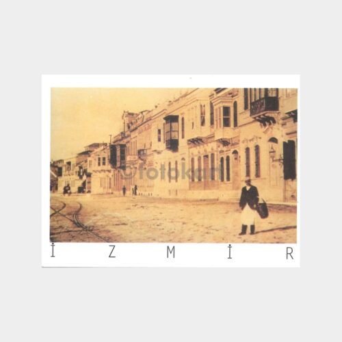 İzmir Eski Zamanlar Reprodüksiyon Kartpostal