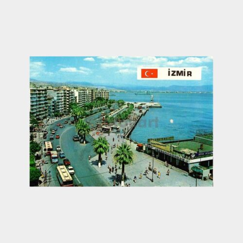 İzmir Karşıyaka Sahili Kartpostal