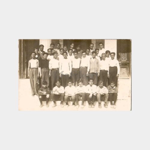 1929 İzmir Lisesi Kapısı Hatıra Fotoğraf