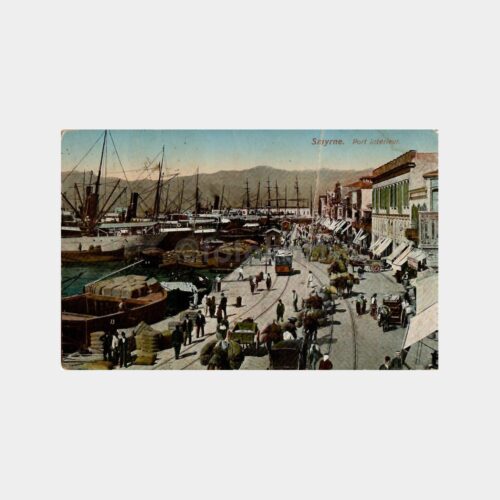 İzmir Smryne İç Liman Görünüm Kartpostal