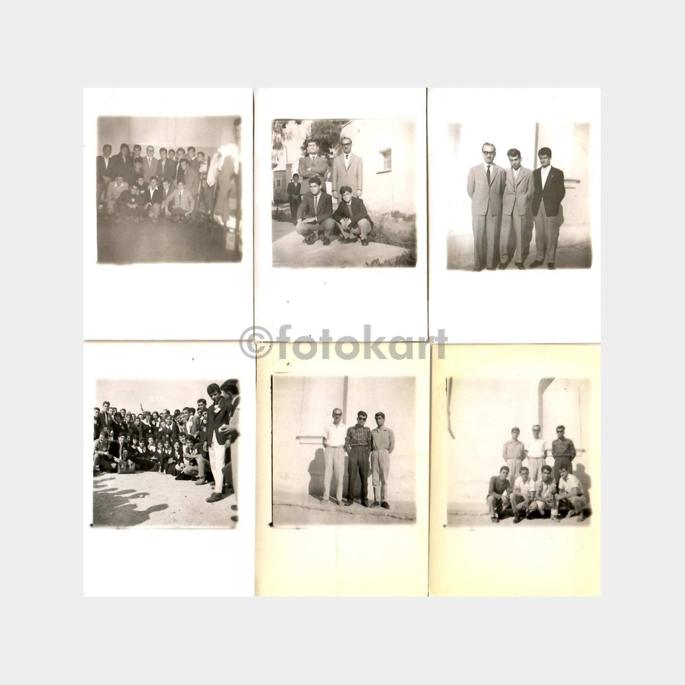 1961 Kıbrıs Limasol Türkleri 12 Adet Fotoğraf - Görsel 2