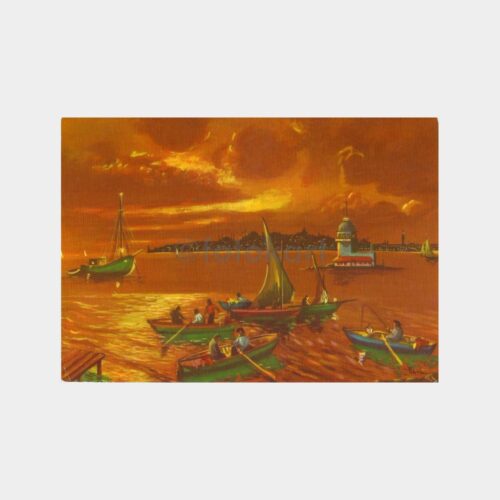 Kız Kulesi Çizim Kartpostal
