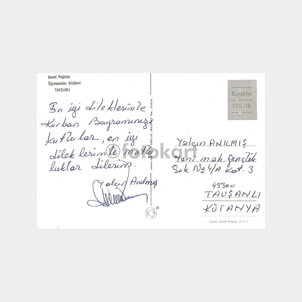 Kütahya Tavşanlı 4 Görünüş Kartpostal - Görsel 2