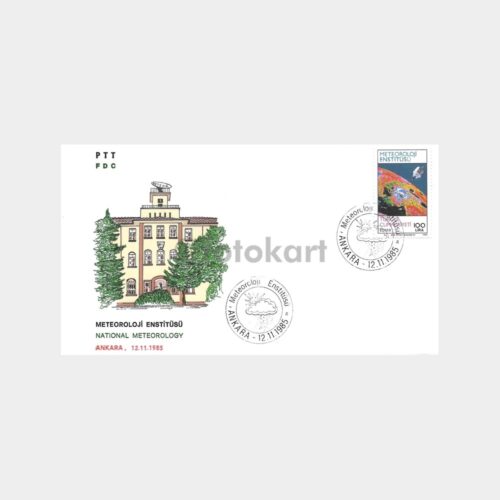 1985 Meteoroloji Enstitüsü PTT FDC-İlk Gün Zarfı