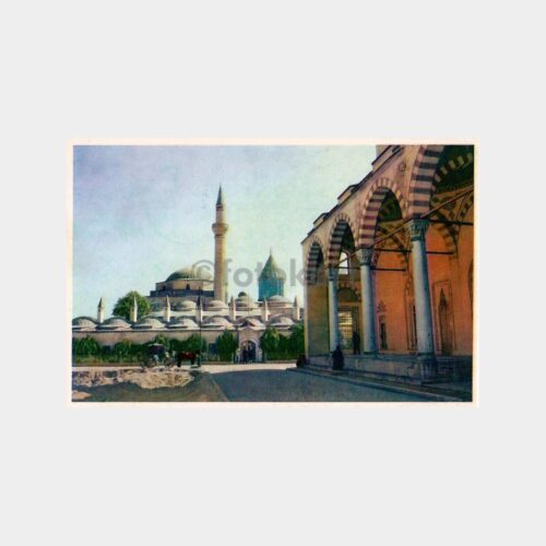 Mevlana Türbesi Pullu Damgalı Kartpostal