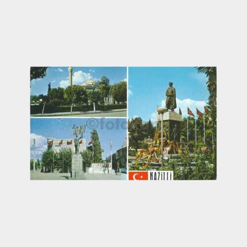 1972 Nazilli 3 Görünüş Kartpostal