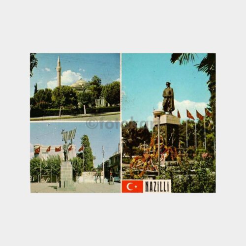 Nazilli Pullu Damgalı Kartpostal