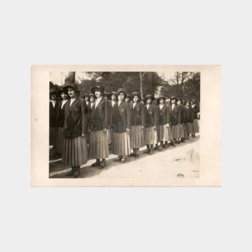 1932 Öğrenci Kızlar Sırada Fotoğraf