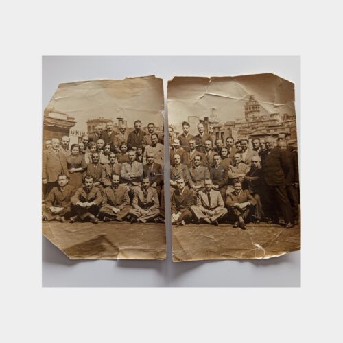 1940 Osmanlı Bankası Mensupları Büyük Boy Fotoğraf (Haliyle)