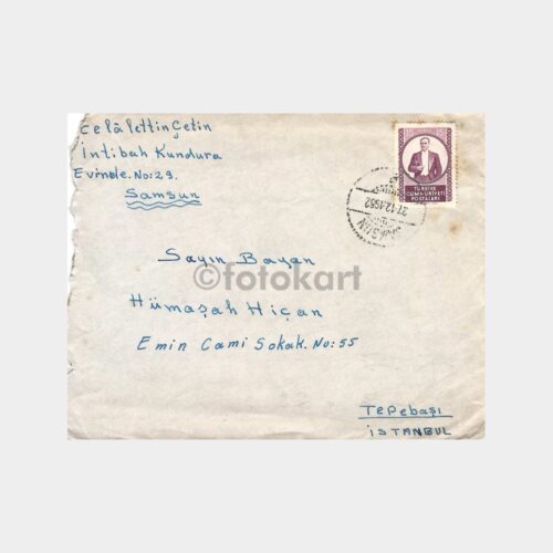 Postadan Geçmiş Zarf-Samsun