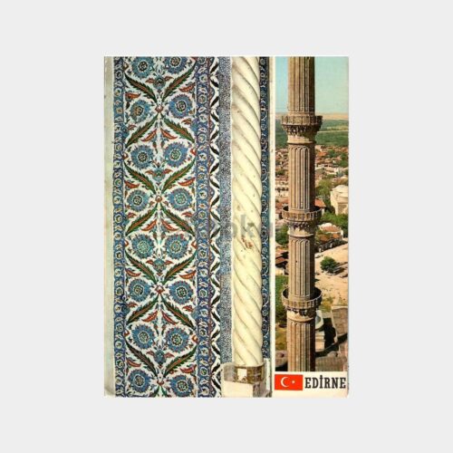 Selimiye Camii Çinileri Pullu Damgalı Kart