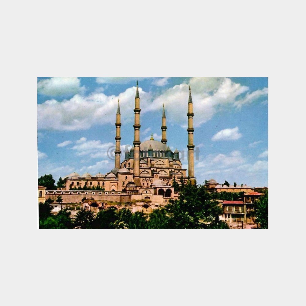 Selimiye Camii Pullu Damgalı Kartpostal