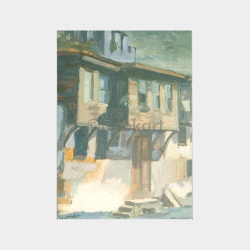 1994 Tarihi Ahşap Ev Tebrik Kartı
