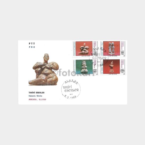1989 Tarihi Eserler PTT FDC-İlk Gün Zarfı