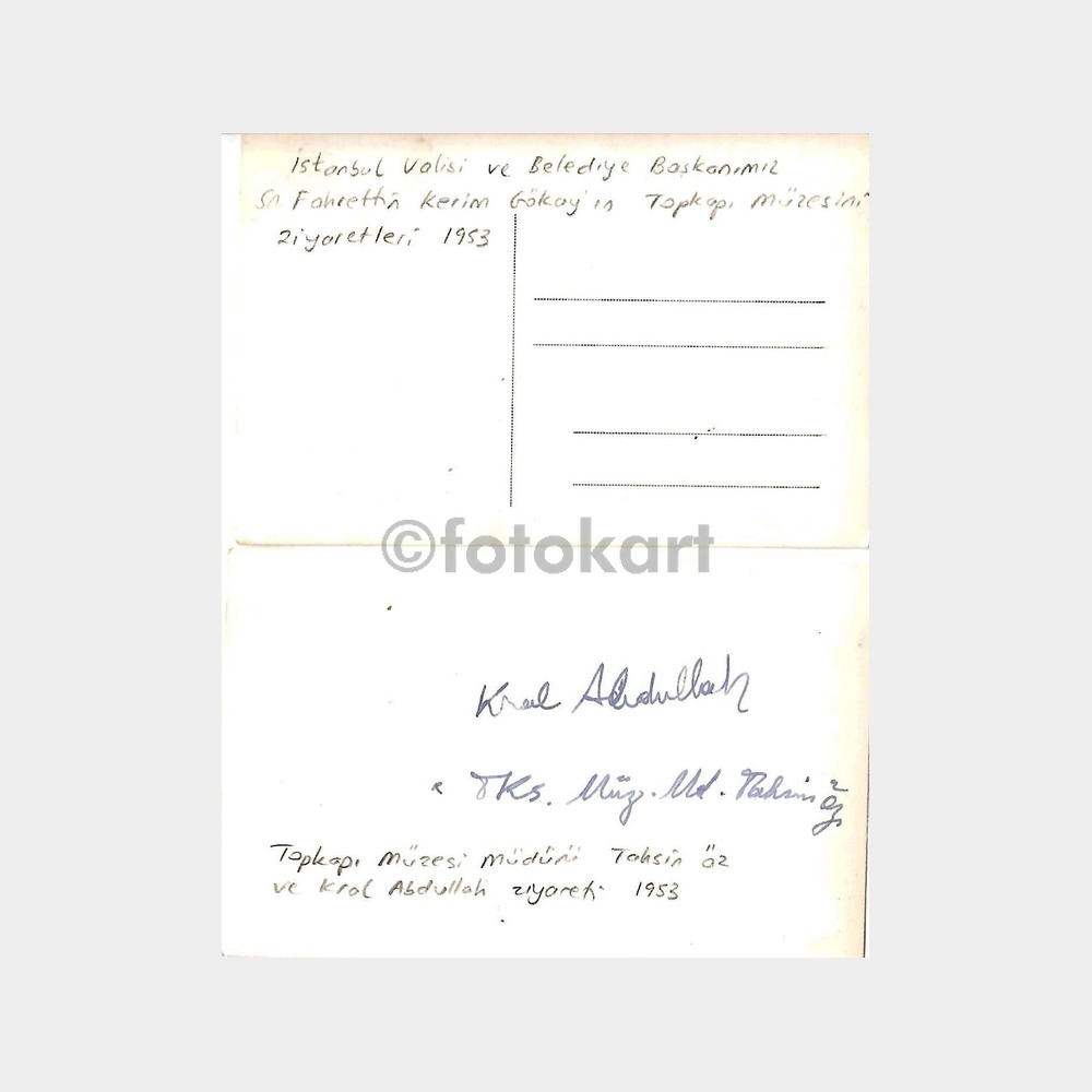 1952 - 1953 Topkapı Sarayı Protokol Ziyaretleri 5 Adet Fotoğraf - Görsel 2