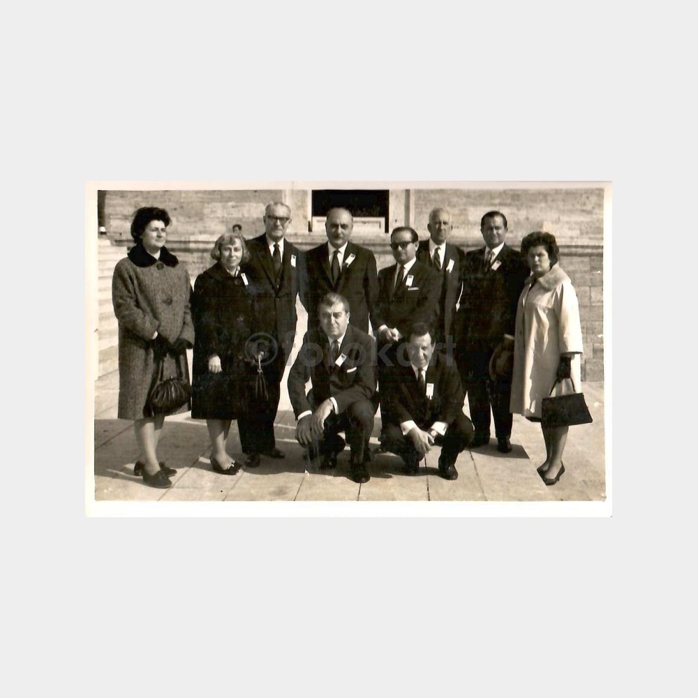 1965 Türkiye Filateli Derneği Anıtkabir Ziyaret Fotoğraf