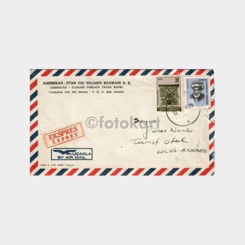 Uçak Postası Banka Mektup Zarfı