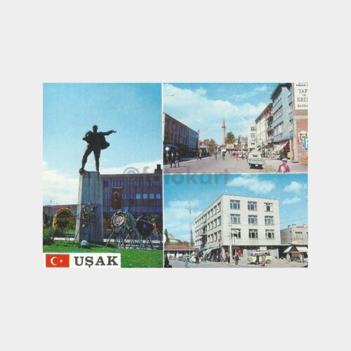 Uşak 3 Görünüş Kartpostal