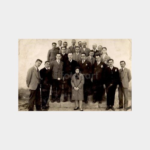 1934 Uşak Şeker Fabrikası Mensupları Fotoğraf