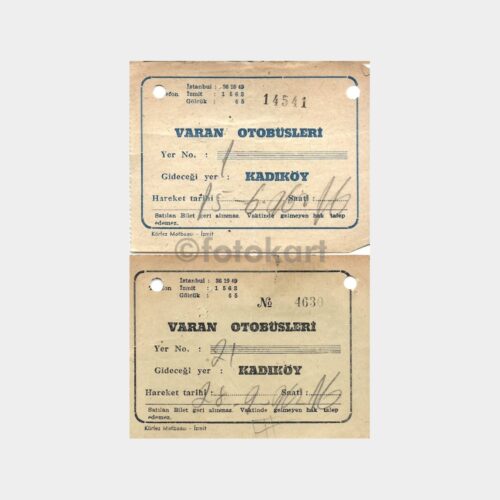 1962 Varan Otobüs Bileti (2 Adet)