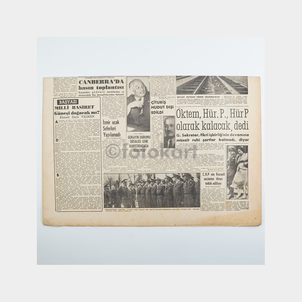 Vatan Gazetesi Orijinal Nüsha, 13 Kasım 1957 - Görsel 2