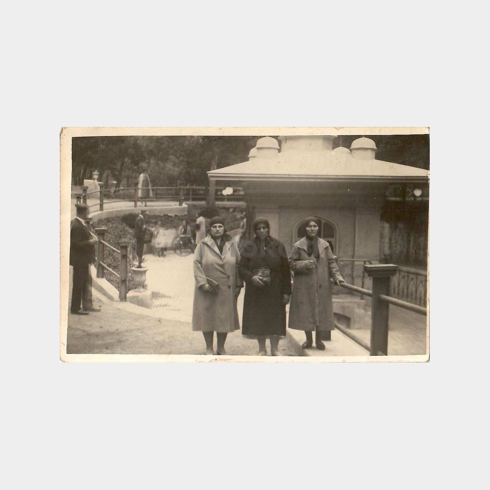 1931 Yalova Kaplıcaları Hatırası 3 Kadın Nadir Fotoğraf