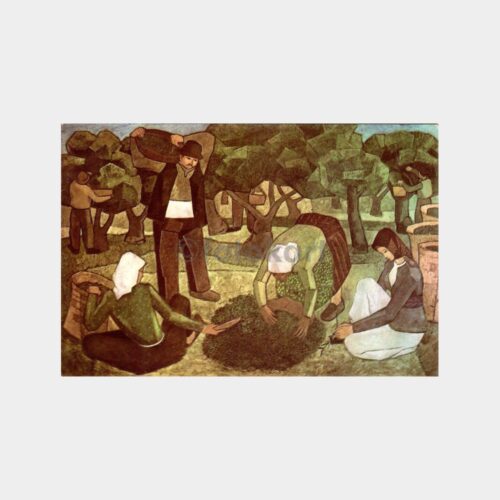 Yapı Kredi B. Ressam Remzi Töremen Tablo Kartpostal