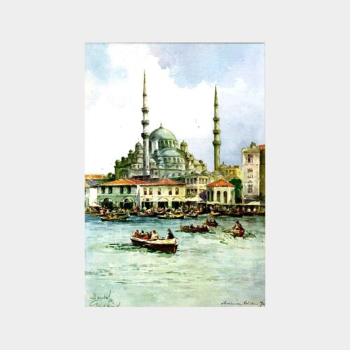 Yeni Camii Tablosundan Tebrik Kartı