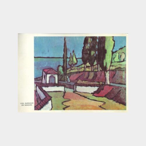 Yeşil Bursa - Ressam Erich Stegmann Kartpostal