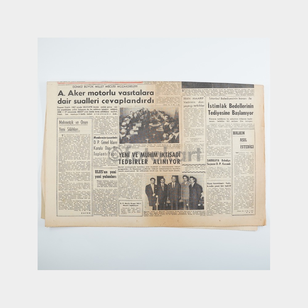 Zafer Gazetesi Orijinal Nüsha, 10 Aralık 1957 - Görsel 2