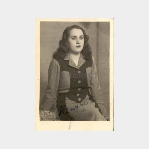 1945 Akın Foto Evi Beşiktaş - Kadın Fotoğraf