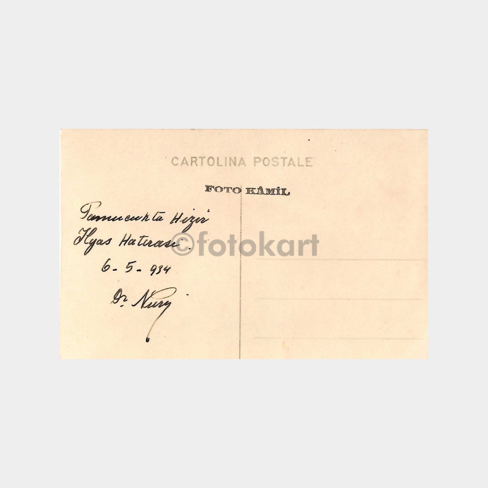 1934 Aksaray İli Piknik Hatırası Fotoğraf - Görsel 2