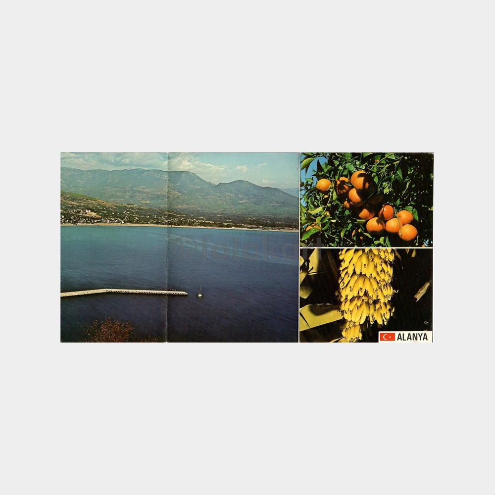 Alanya Altılı Büyük Boy Açıklamalı Kartpostal
