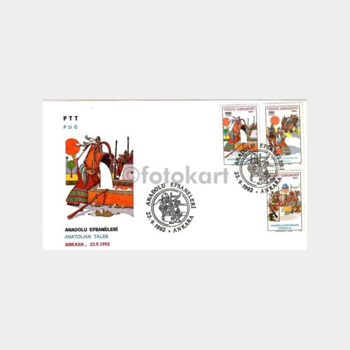 1992 Anadolu Efsaneleri FDC - İlk Gün Zarfı