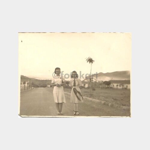 1941 Anadolu Şehir İki Kadın Fotoğraf