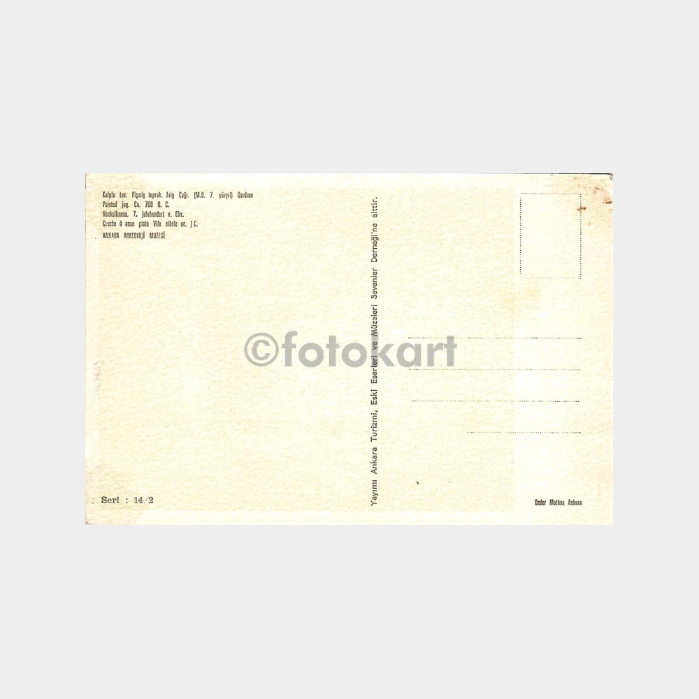 Ankara Arkeoloji Müzesi 6 Adet Kartpostal - Görsel 12