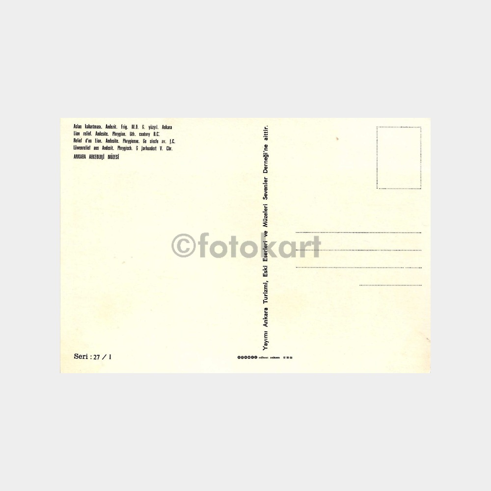 Ankara Arkeoloji Müzesi 6 Adet Kartpostal - Görsel 4