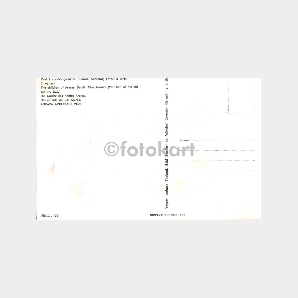 Ankara Arkeoloji Müzesi 6 Adet Kartpostal - Görsel 8