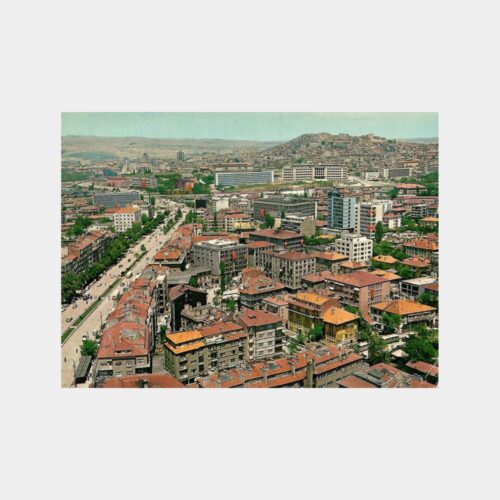 Ankara Kızılay'dan Kaleye Genel Görünüş Kartpostal