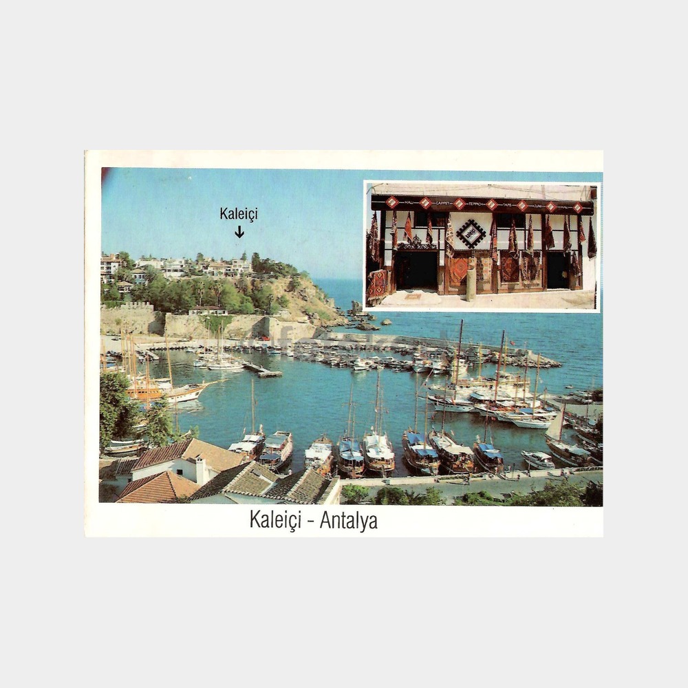Antalya Kaleiçi Liman Çarşı Kartpostal