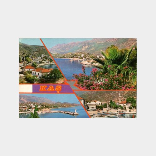 Antalya Kaş Şehirden 4 Görünüş Kartpostal