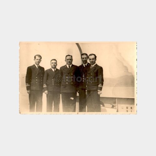 Askeri Gemi Subay Personeli Grup Fotoğraf