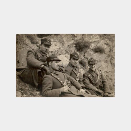 1940 Askeri Grup Tatbikatta Fotoğraf