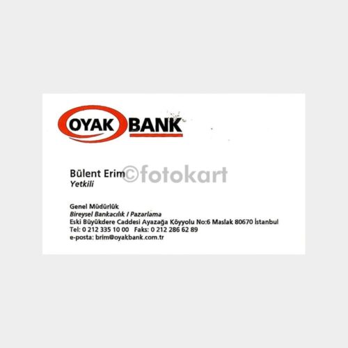 Banka Kartvizitleri Serisi, No. 54 Oyak Bank