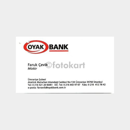 Banka Kartvizitleri Serisi, No. 77 Oyak Bank