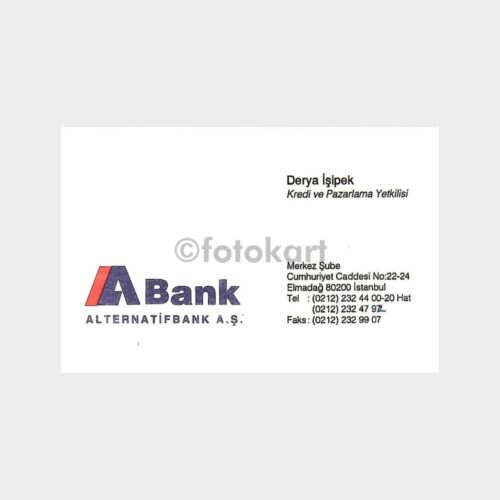 Banka Kartvizitleri Serisi, No. 38 Garanti Bankası