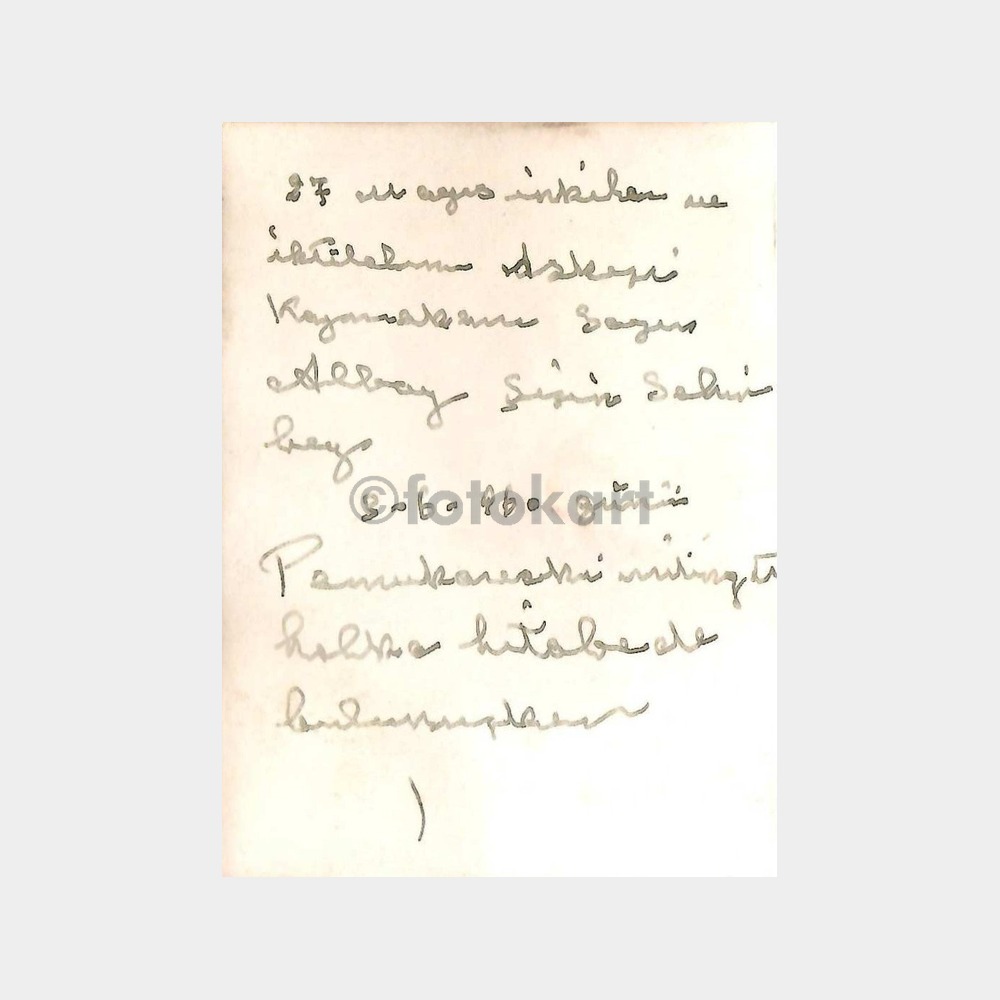 1960 Bilecik Pamukova İnkılap Konuşma Fotoğraf - Görsel 2