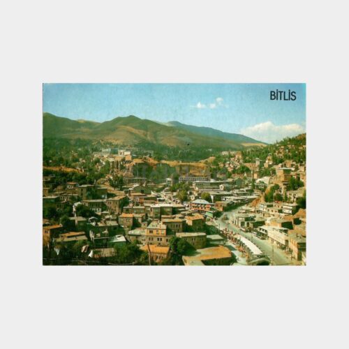 Bitlis Genel Görünüş Künye ve Haritalı Kartpostal