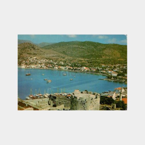 1980 Bodrum Kaleden Genel Görünüm Kartpostal