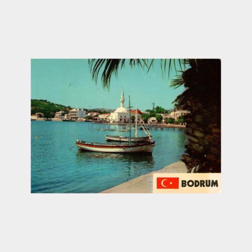 1975 Bodrum Limandan Bir Görünüş Kartpostal